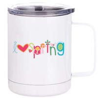 I Love Spring Colorful 12 oz Stainless Steel Tumbler Cup