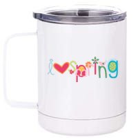 I Love Spring Colorful 12 oz Stainless Steel Tumbler Cup