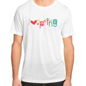 I Love Spring Colorful Adult ChromaSoft Performance T-Shirt