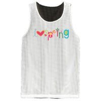 I Love Spring Colorful Mesh Reversible Basketball Jersey Tank