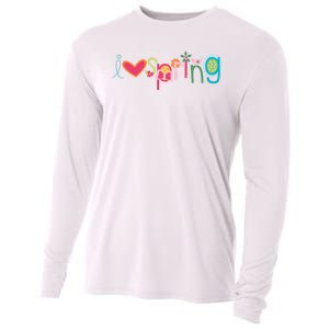 I Love Spring Colorful Cooling Performance Long Sleeve Crew