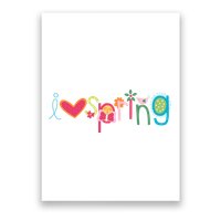 I Love Spring Colorful Poster