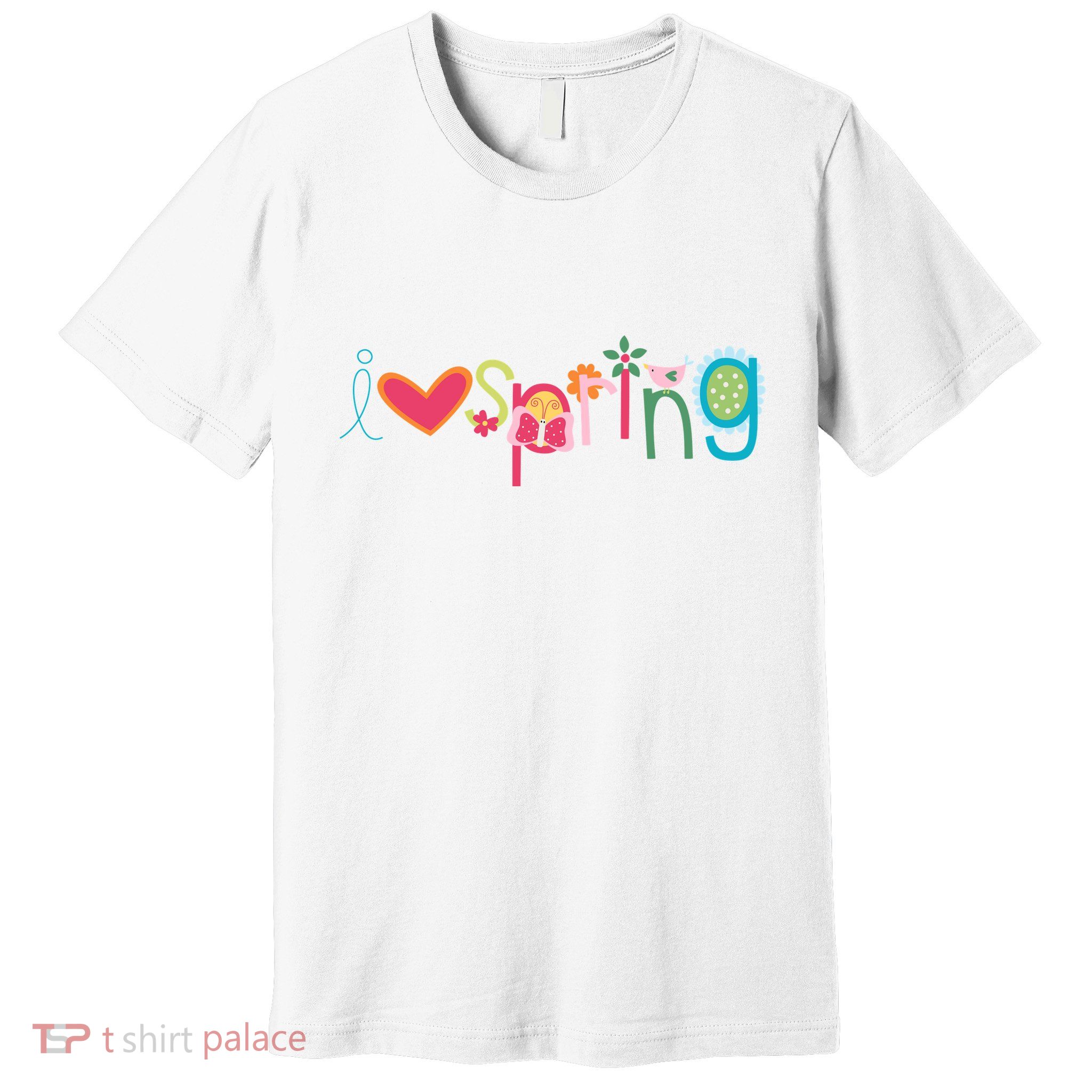 I Love Spring Colorful Premium T-Shirt