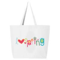 I Love Spring Colorful 25L Jumbo Tote