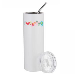 I Love Spring Colorful Stainless Steel Tumbler