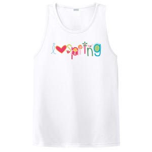 I Love Spring Colorful PosiCharge Competitor Tank