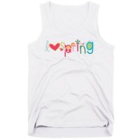 I Love Spring Colorful Tank Top