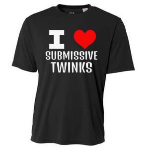 I Love Submissive Twinks! Funny Looking Gay Chat Dating Apps Cooling Performance Crew T-Shirt