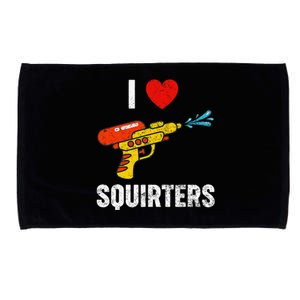 I Love Squirters Funny I Heart Squirters Microfiber Hand Towel