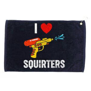 I Love Squirters Funny I Heart Squirters Grommeted Golf Towel