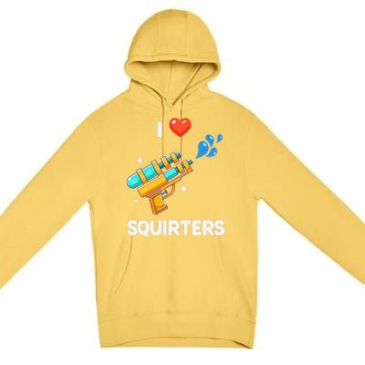 I Love Squirters Funny Premium Pullover Hoodie