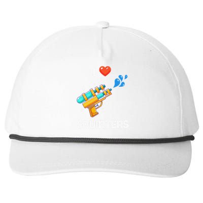 I Love Squirters Funny Snapback Five-Panel Rope Hat