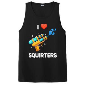 I Love Squirters Funny PosiCharge Competitor Tank