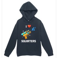 I Love Squirters Funny Urban Pullover Hoodie