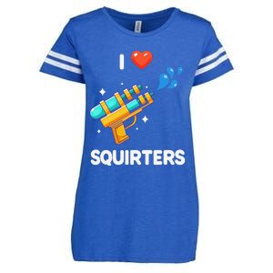 I Love Squirters Funny Enza Ladies Jersey Football T-Shirt