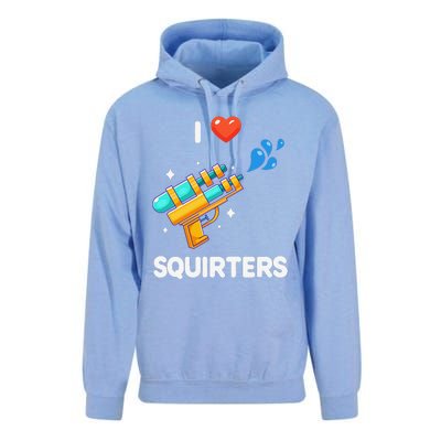 I Love Squirters Funny Unisex Surf Hoodie