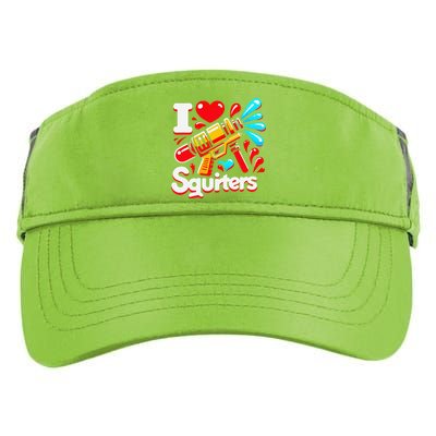 I Love Squirters Funny Adult Drive Performance Visor