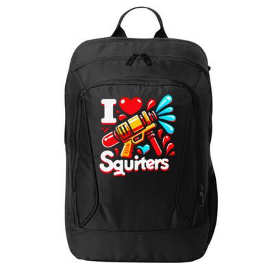 I Love Squirters Funny City Backpack