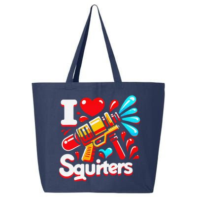 I Love Squirters Funny 25L Jumbo Tote