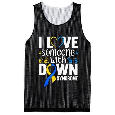 I Love Someone With Down Syndrome Mesh Reversible Basketball Jersey Tank