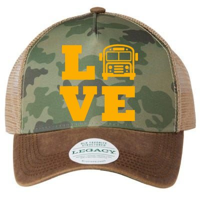 I Love School Buses, School Bus Lovers Legacy Tie Dye Trucker Hat