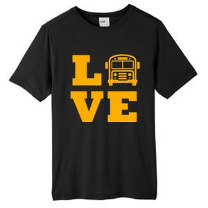 I Love School Buses, School Bus Lovers Tall Fusion ChromaSoft Performance T-Shirt