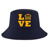 I Love School Buses, School Bus Lovers Cool Comfort Performance Bucket Hat