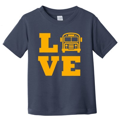 I Love School Buses, School Bus Lovers Toddler T-Shirt