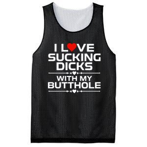 I Love Sucking Dicks With My Butthole Mesh Reversible Basketball Jersey Tank