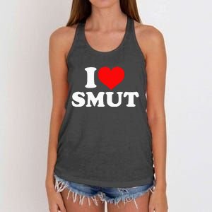 I Love Smut Women's Knotted Racerback Tank