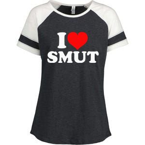 I Love Smut Enza Ladies Jersey Colorblock Tee