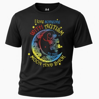 I Love Someone With Autism To The Moon And Back Performance Shirt