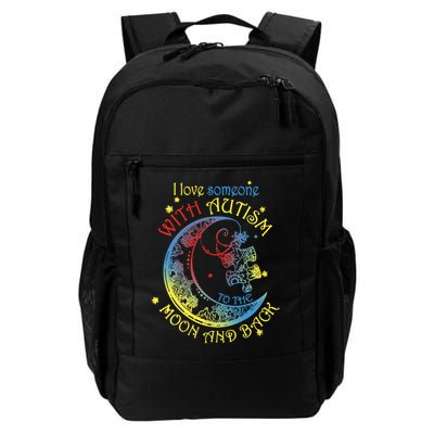 I Love Someone With Autism To The Moon And Back Backpack
