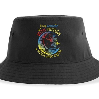 I Love Someone With Autism To The Moon And Back Sustainable Bucket Hat