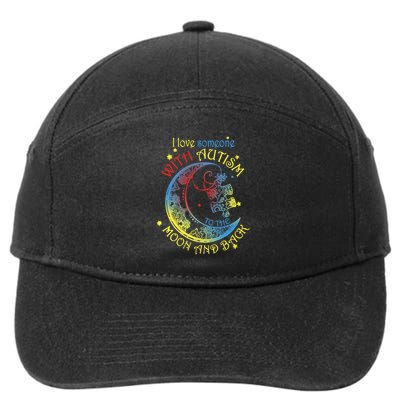 I Love Someone With Autism To The Moon And Back 7-Panel Snapback Hat