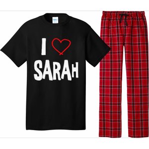 I Love Sarah, I Love You With All My Heart Pajama Set