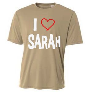 I Love Sarah, I Love You With All My Heart Cooling Performance Crew T-Shirt