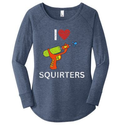 I Love Squirters Women's Perfect Tri Tunic Long Sleeve Shirt