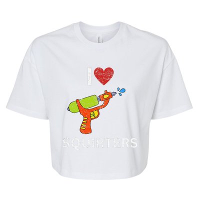 I Love Squirters Bella+Canvas Jersey Crop Tee