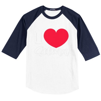 I Love Selena Name Nickname Alias Valentine's Day Baseball Sleeve Shirt