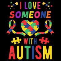 I Love Someone With Autism Ribbon Heart Cooling Performance Crew T-Shirt