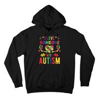 I Love Someone With Autism Ribbon Heart Hoodie