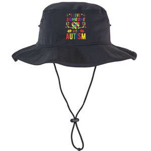 I Love Someone With Autism Ribbon Heart Legacy Cool Fit Booney Bucket Hat