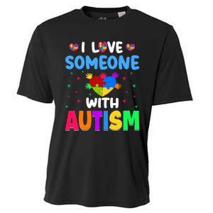 I Love Someone With Autism Cooling Performance Crew T-Shirt