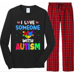 I Love Someone With Autism Long Sleeve Pajama Set