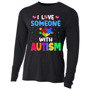 I Love Someone With Autism Cooling Performance Long Sleeve Crew