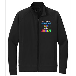 I Love Someone With Autism Stretch Full-Zip Cadet Jacket