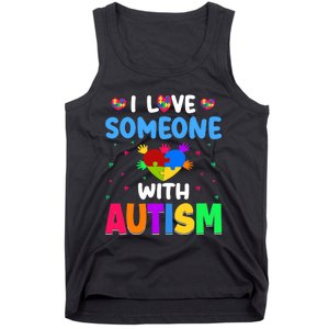 I Love Someone With Autism Tank Top