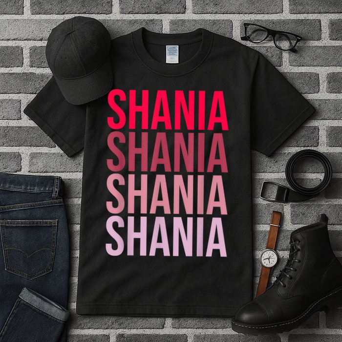 I Love Shania First Name Shania Tall T-Shirt