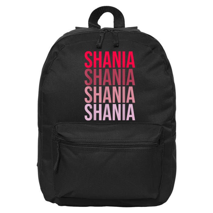 I Love Shania First Name Shania 16 in Basic Backpack